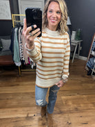 See It That Way Striped Sweater - Camel-Sweaters-Be Cool 64659-ultimatehousebuyers, Women's Fashion Boutique in Grinnell, Iowa