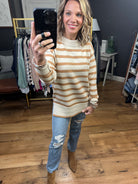 See It That Way Striped Sweater - Camel-Sweaters-Be Cool 64659-ultimatehousebuyers, Women's Fashion Boutique in Grinnell, Iowa