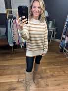 See It That Way Striped Sweater - Camel-Sweaters-Be Cool 64659-ultimatehousebuyers, Women's Fashion Boutique in Grinnell, Iowa