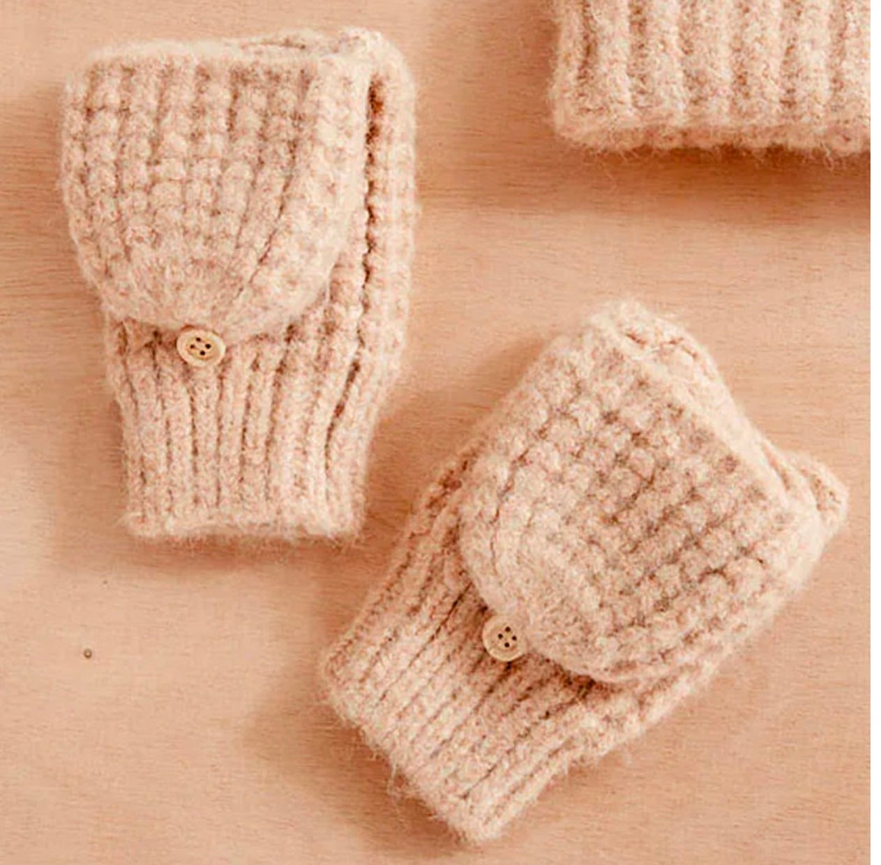 Waffle Knit Flip Mittens- Multiple Options-Joia- SG-712-ultimatehousebuyers, Women's Fashion Boutique in Grinnell, Iowa