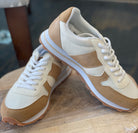 Kelly Color Block Sneakers- Toffee-Sneakers-Ccocci-Phoebe-ultimatehousebuyers, Women's Fashion Boutique in Grinnell, Iowa