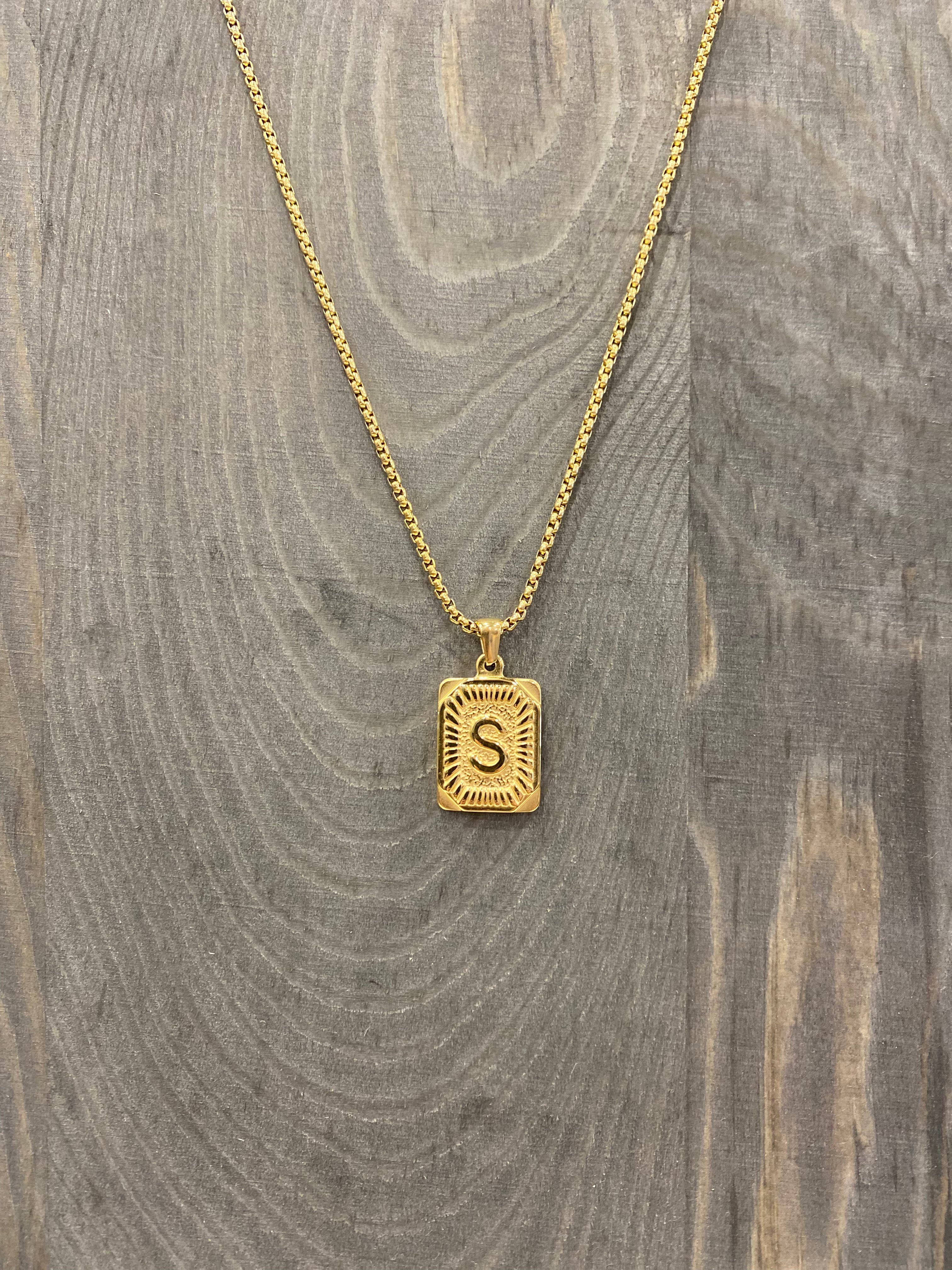 Blogger Inspired Initial Necklace- Multiple Options-Necklaces-Kaylee Lynn-ultimatehousebuyers, Women's Fashion Boutique in Grinnell, Iowa