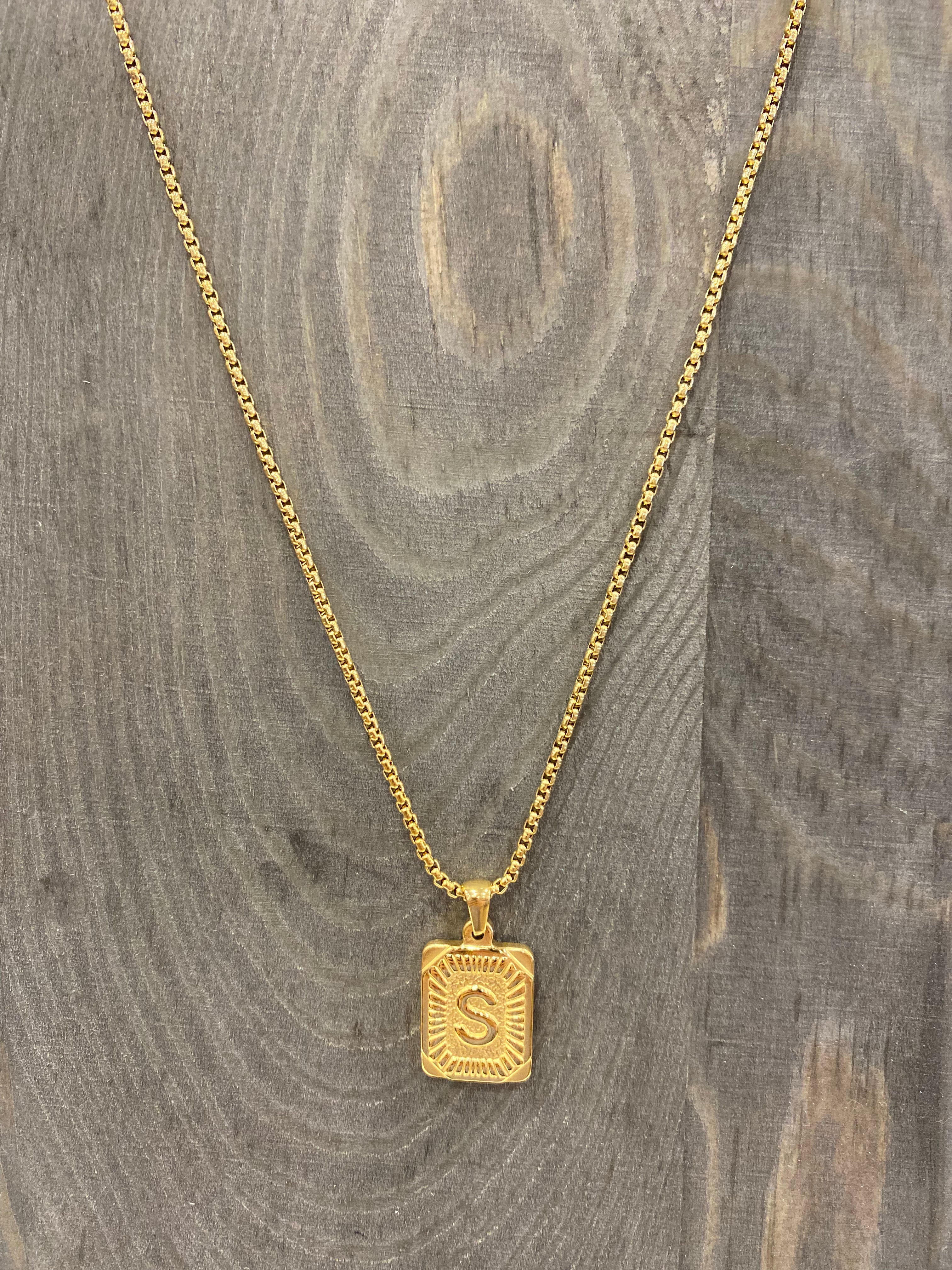 Blogger Inspired Initial Necklace- Multiple Options-Necklaces-Kaylee Lynn-ultimatehousebuyers, Women's Fashion Boutique in Grinnell, Iowa