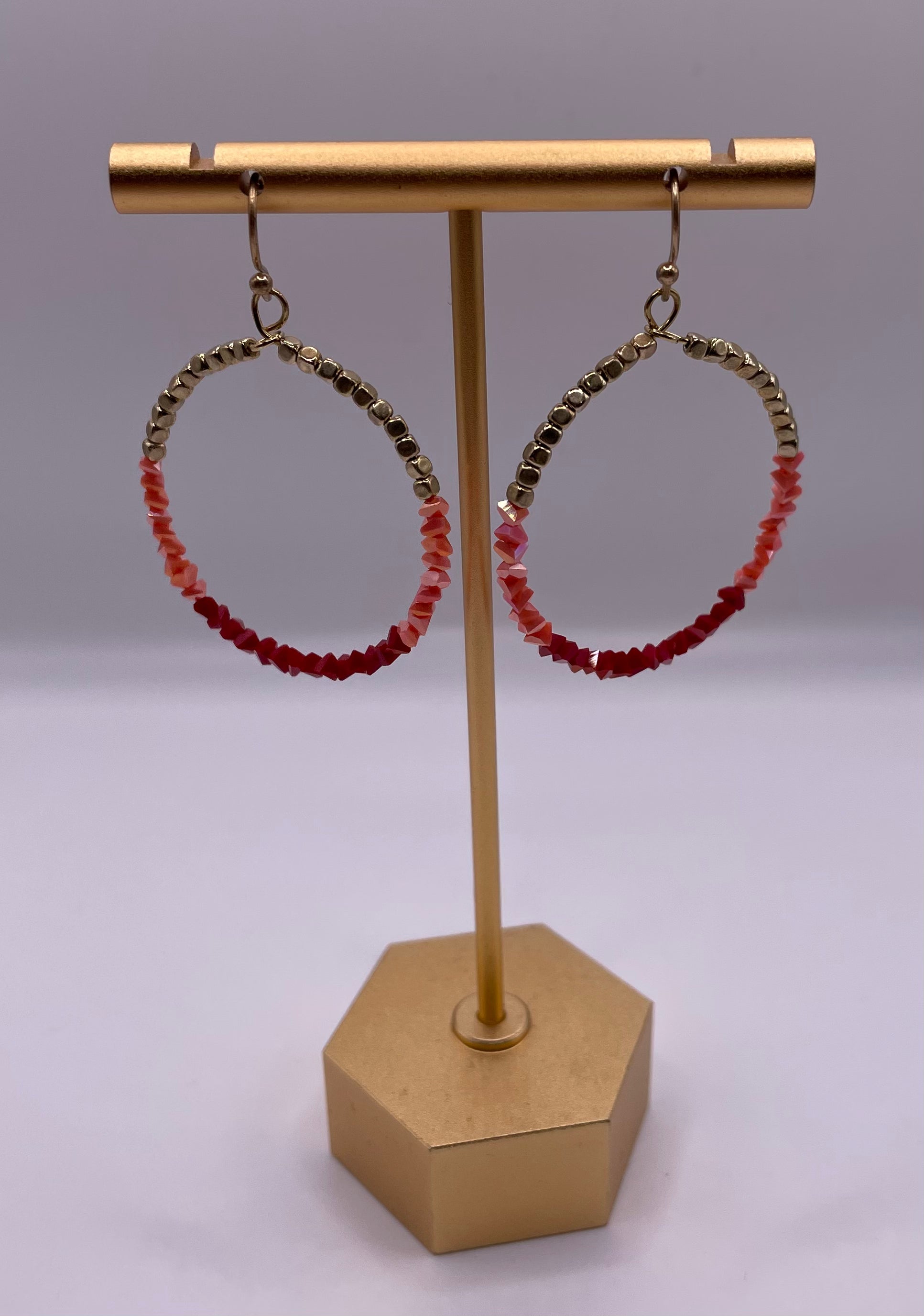 Dorothy Beaded Hoops-Earrings-Joia-ultimatehousebuyers, Women's Fashion Boutique in Grinnell, Iowa