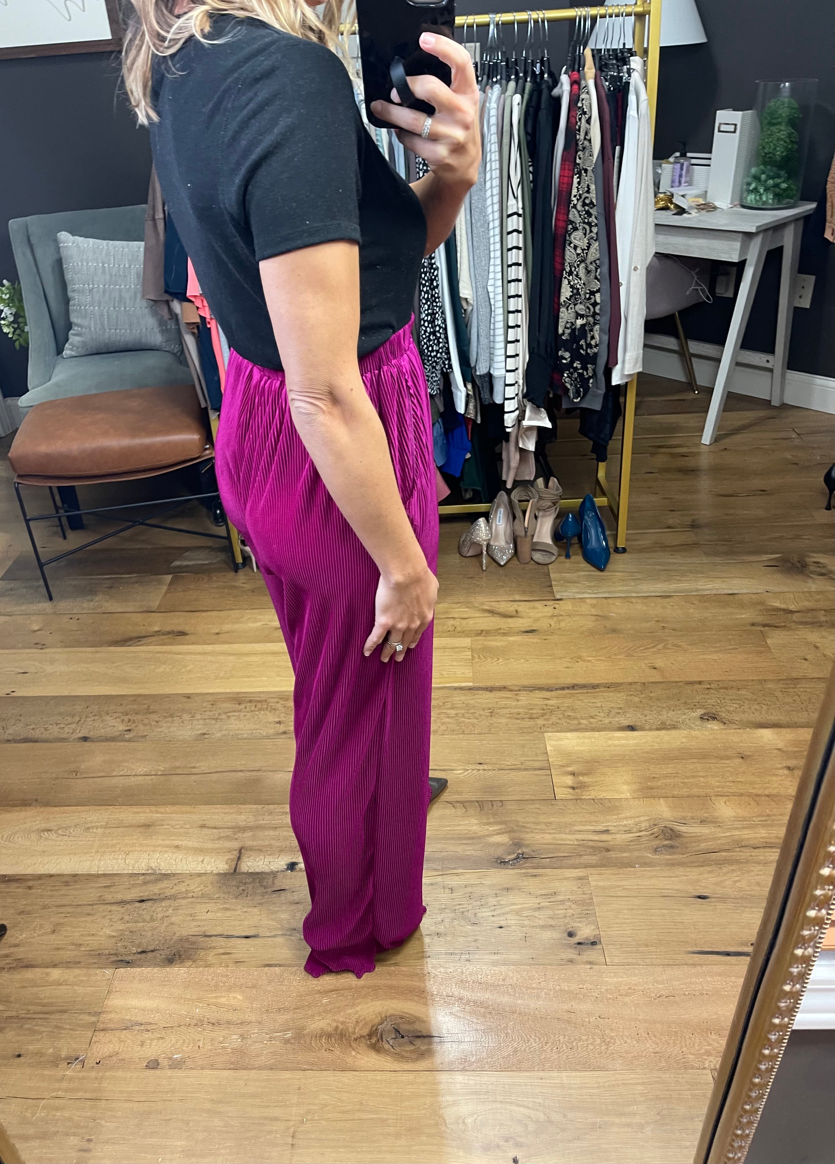 Right This Way Corded Wide Leg Pant - Multiple Options-Pants-She & Sky SY2689-ultimatehousebuyers, Women's Fashion Boutique in Grinnell, Iowa