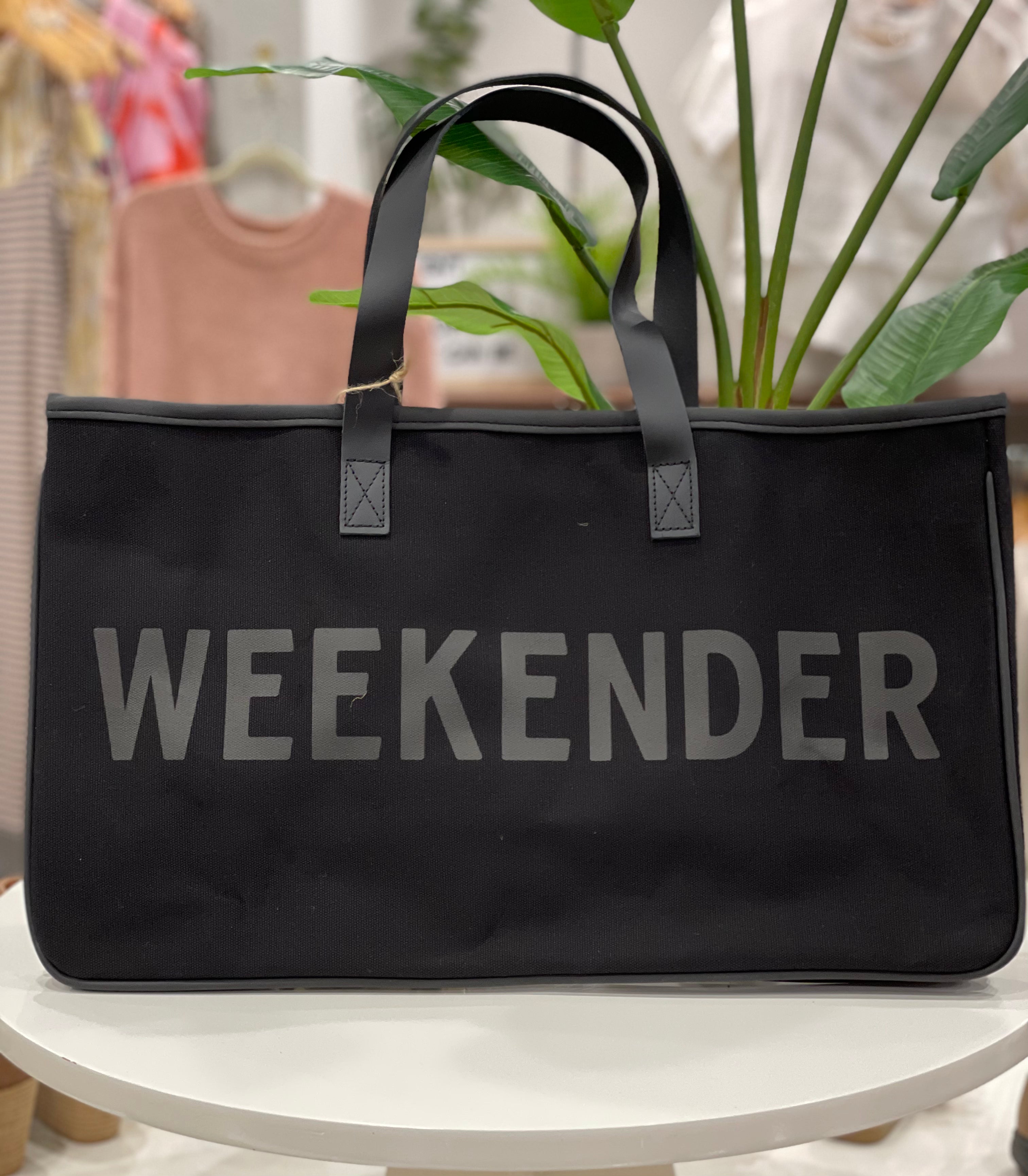 Weekender Canvas Tote-Lunch Boxes & Totes-Creative Brands- L1607-ultimatehousebuyers, Women's Fashion Boutique in Grinnell, Iowa