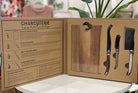 Good Food Wood Board & Cheese Knives Set-Home & Garden-Creative Brands-ultimatehousebuyers, Women's Fashion Boutique in Grinnell, Iowa