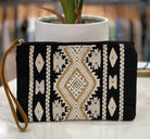 Baya Handmade Patterned Clutch- Black Multi-Clutch-Urbanista- 60B3010-1-ultimatehousebuyers, Women's Fashion Boutique in Grinnell, Iowa