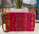 Baya Handmade Patterned Clutch- Fuschia Multi-Clutch-Urbanista- 60B3086-ultimatehousebuyers, Women's Fashion Boutique in Grinnell, Iowa